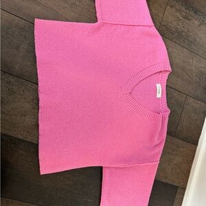 Pink V-Neck Blouse